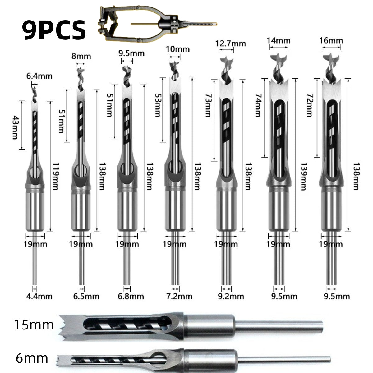 PRECIZO™ Adapter- und Stemmeisenset