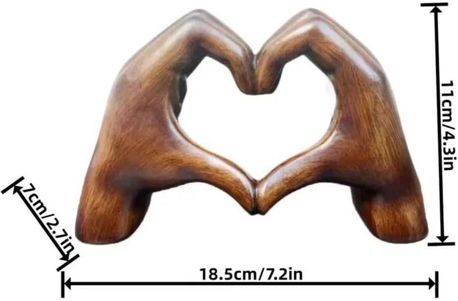 HeartBond™ Herzgesten-Skulptur – Eine zeitlose Erinnerung an Liebe und Verbundenheit