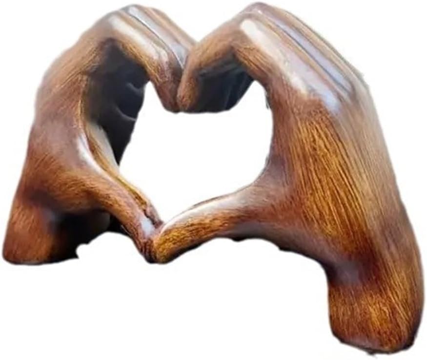 HeartBond™ Herzgesten-Skulptur – Eine zeitlose Erinnerung an Liebe und Verbundenheit