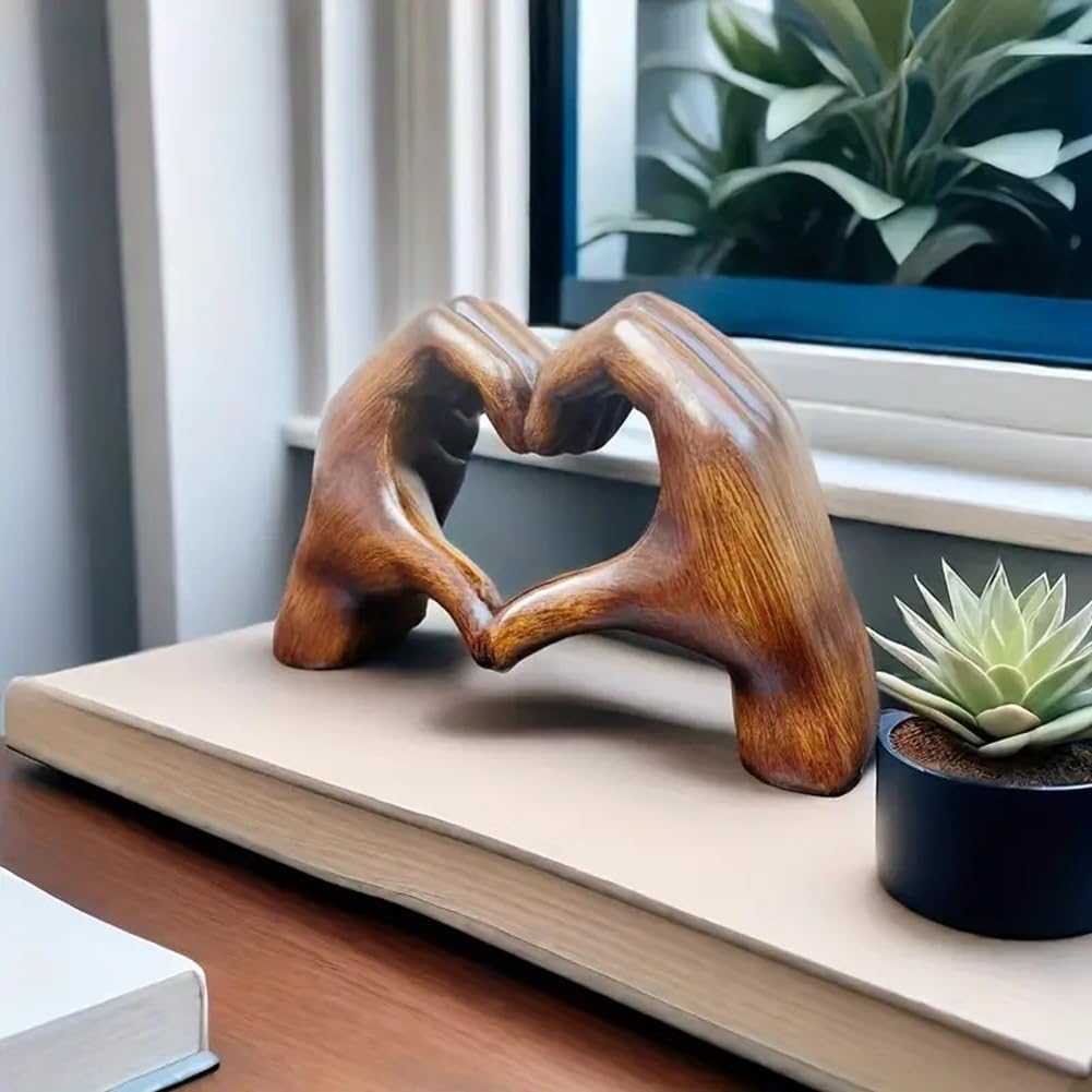 HeartBond™ Herzgesten-Skulptur – Eine zeitlose Erinnerung an Liebe und Verbundenheit