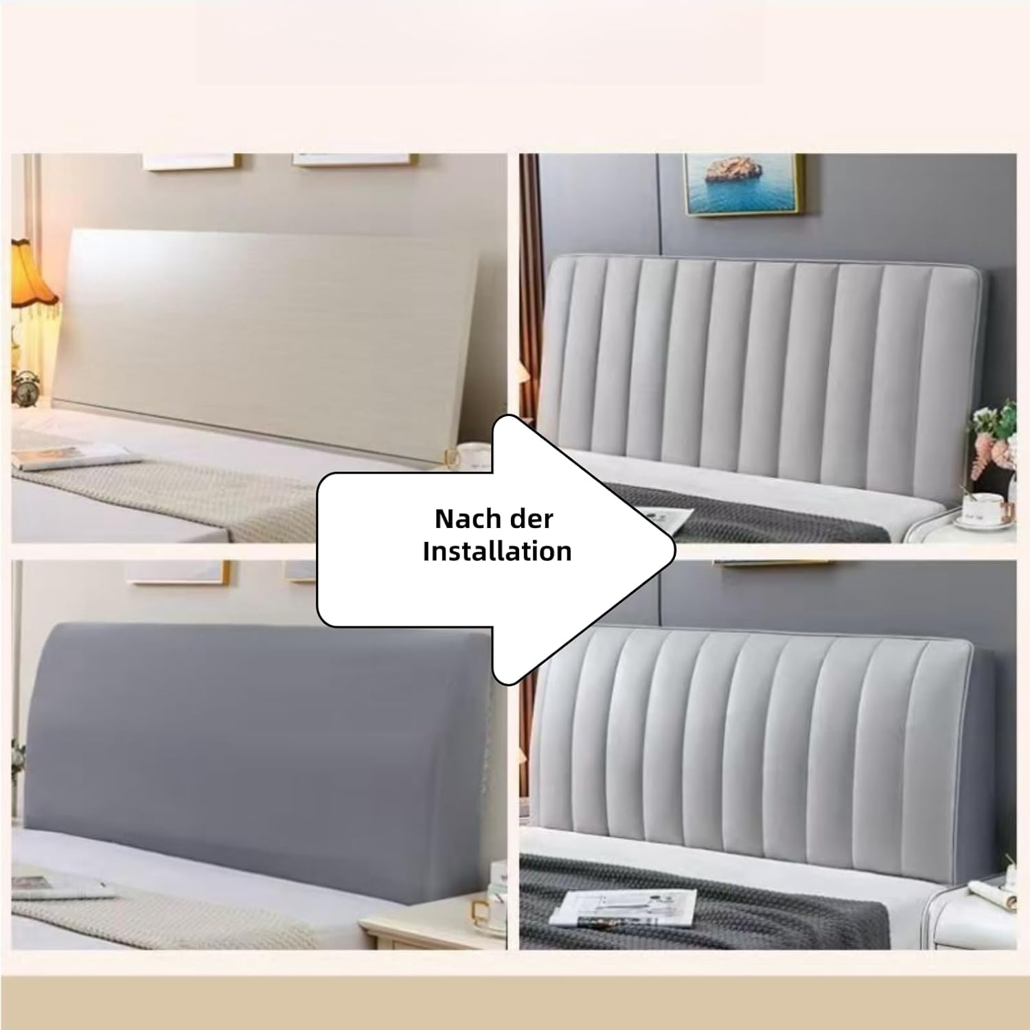 HeadBoard™ Kopfteilbezug – Schützt und Verleiht Ihrem Schlafzimmer Stil