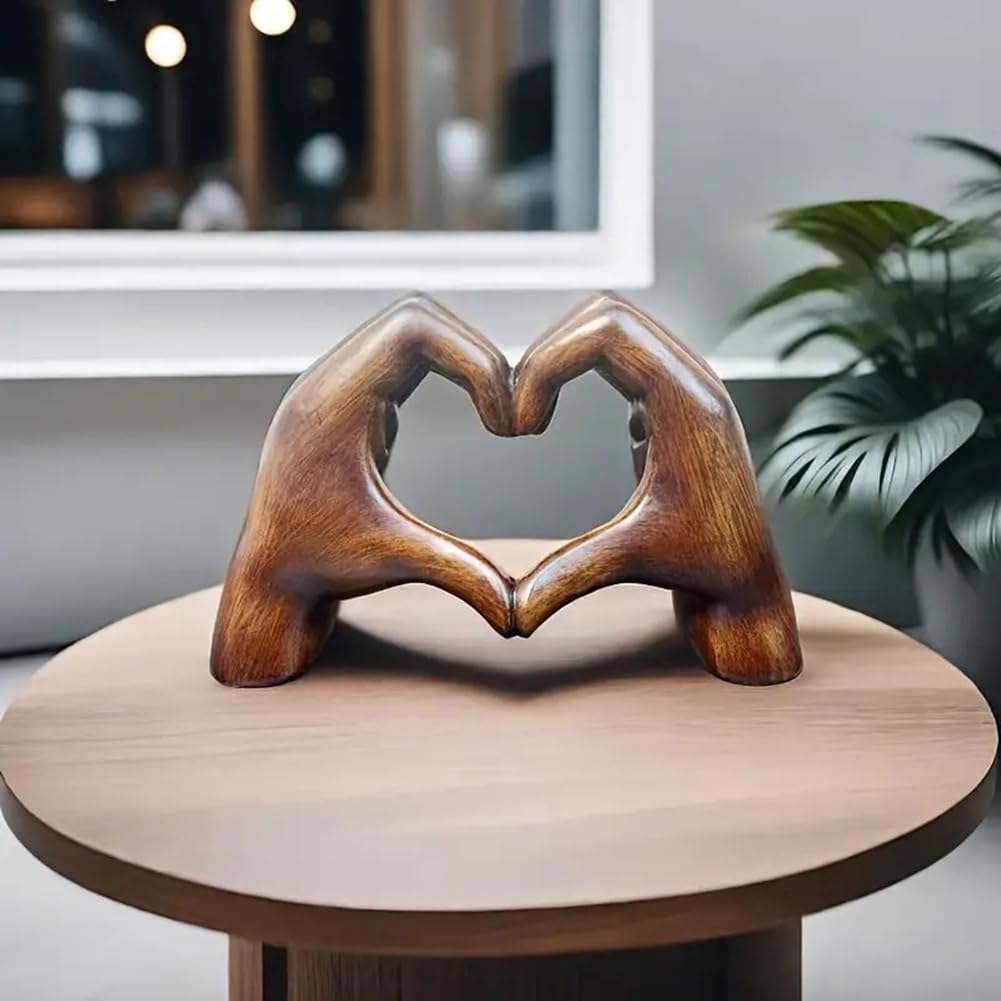 HeartBond™ Herzgesten-Skulptur – Eine zeitlose Erinnerung an Liebe und Verbundenheit