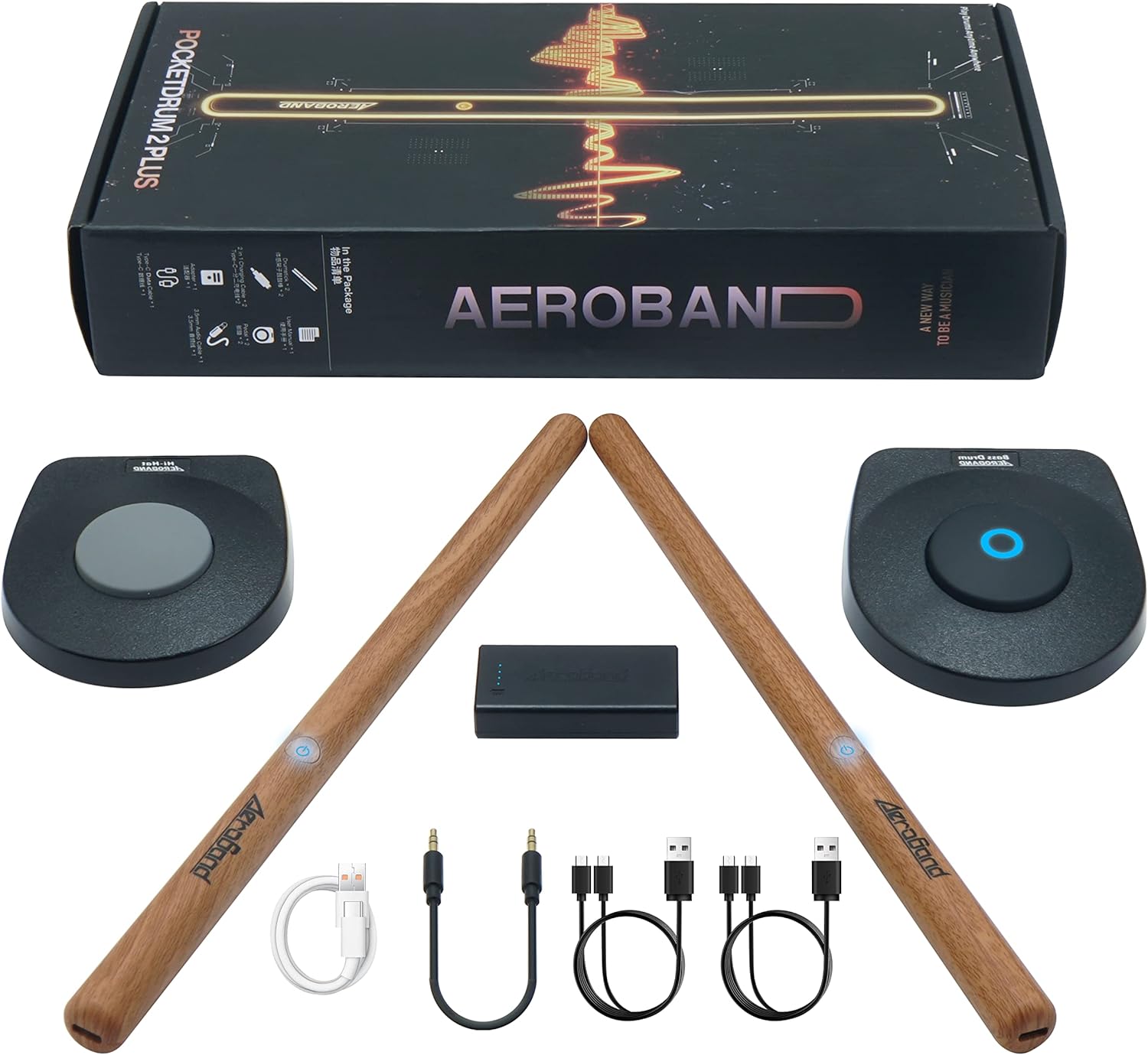 AeroBand™ Elektronisches Air Drum Set – Spaß beim Musikmachen, ohne Lärm und Platzprobleme