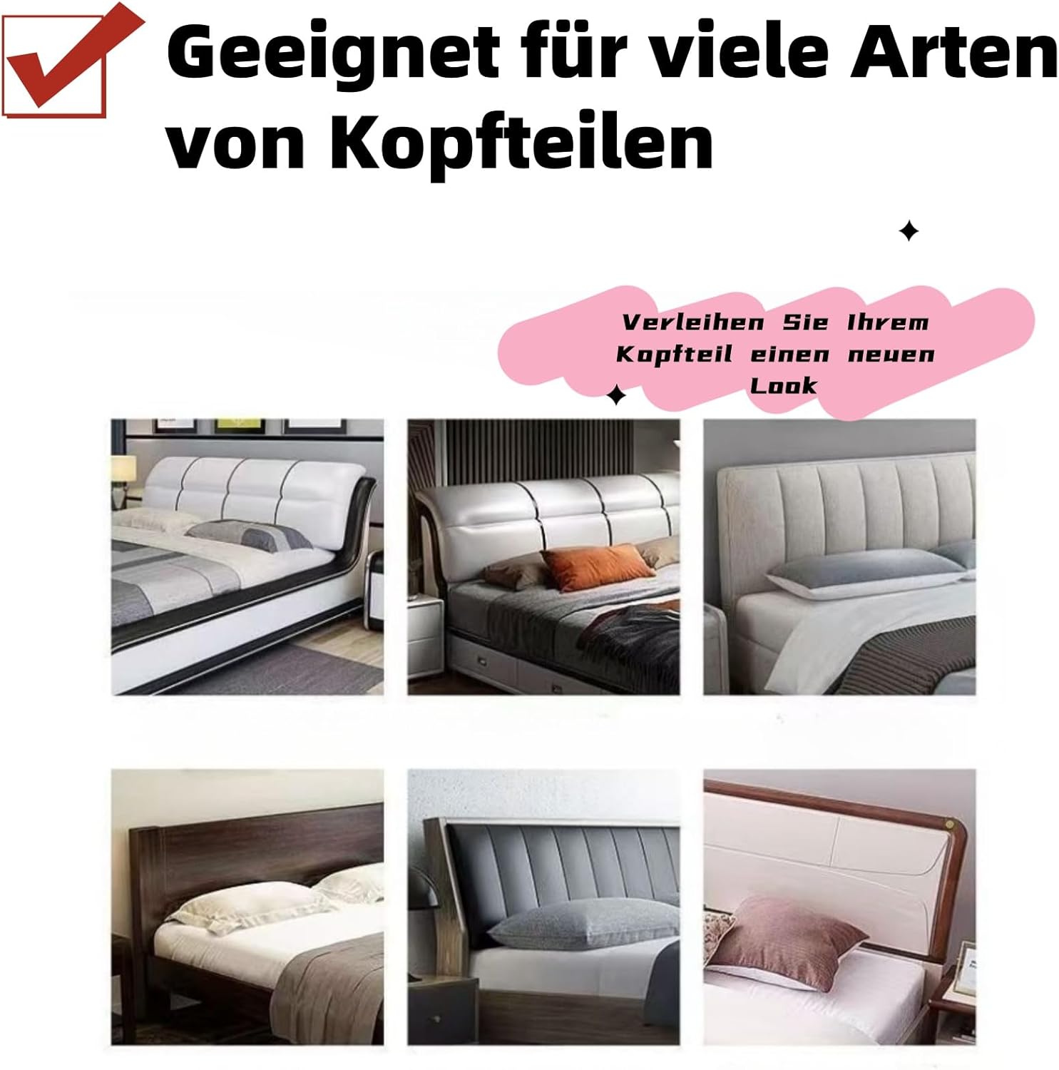 HeadBoard™ Kopfteilbezug – Schützt und Verleiht Ihrem Schlafzimmer Stil