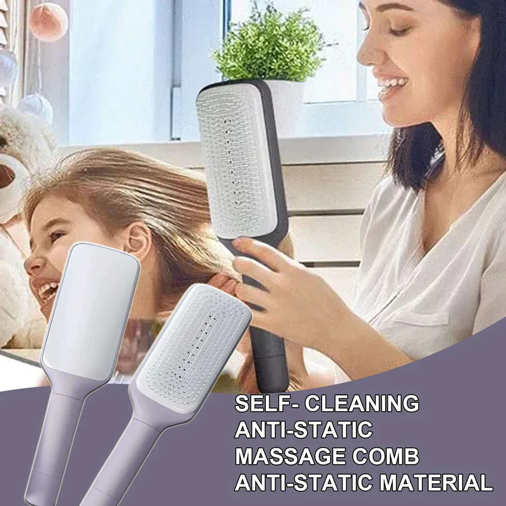 FlowRelax™ - Massagekamm für schmerzfreies Entwirren und gesundes Haarwachstum