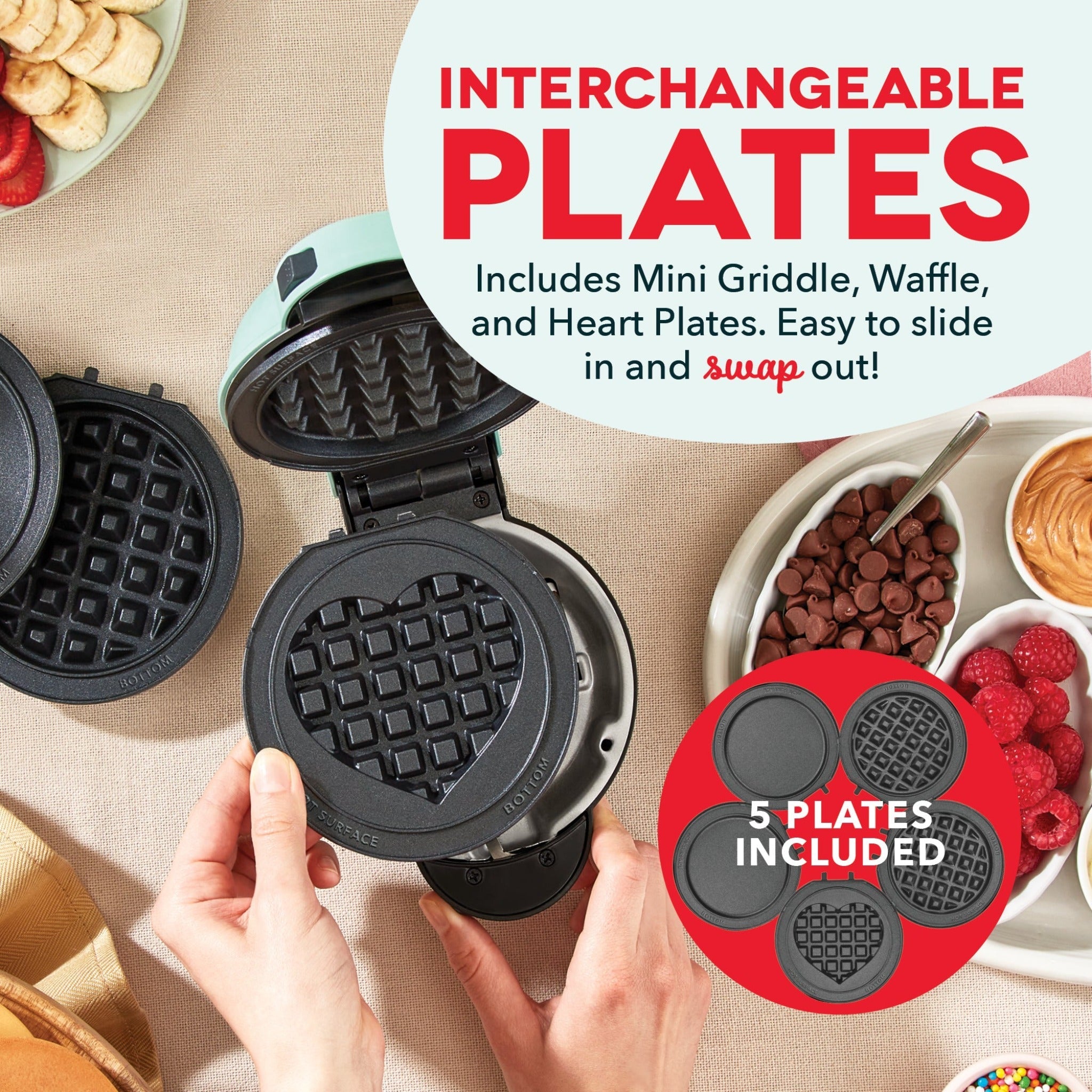 MultiMagic™ Mini-System: Waffel & Grill