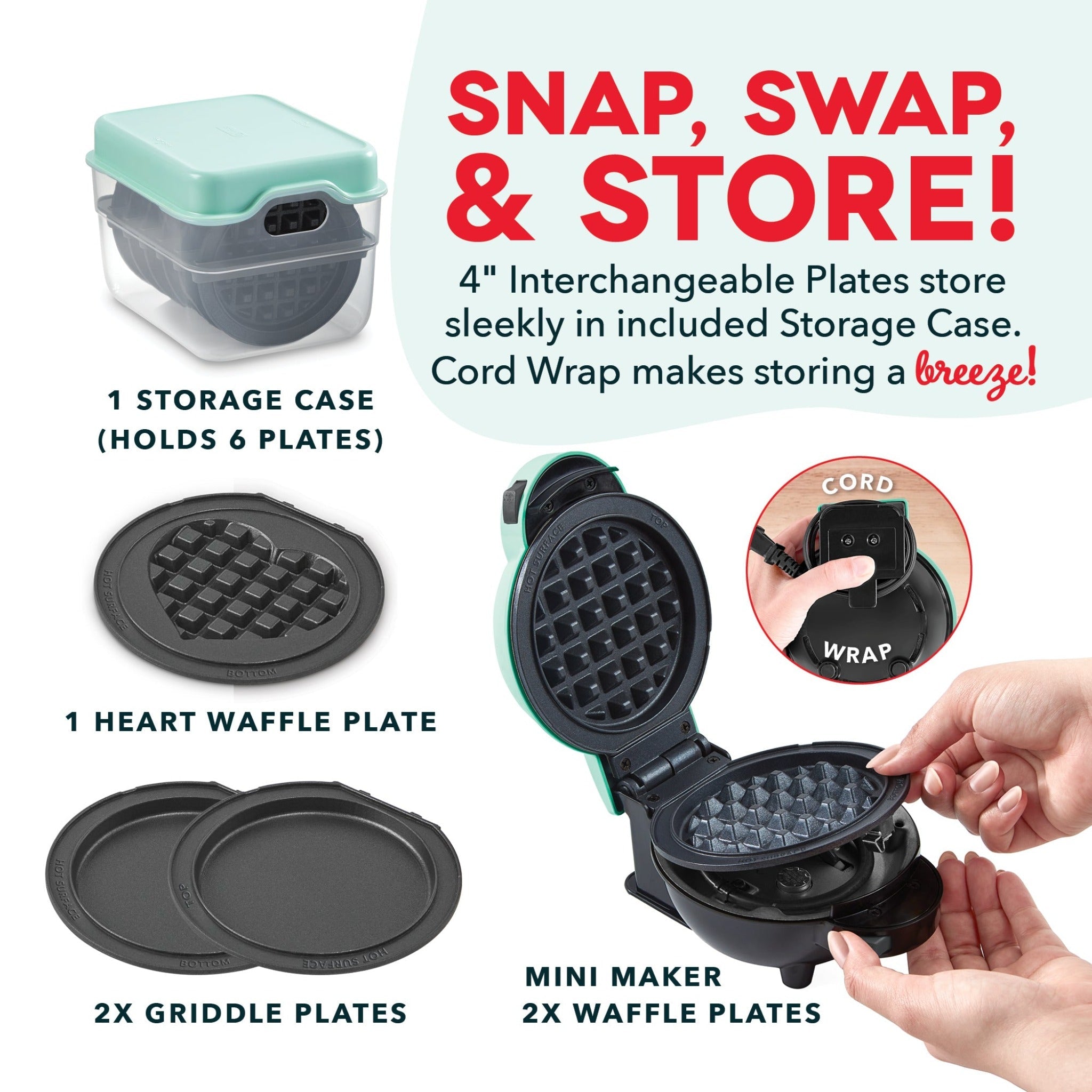 MultiMagic™ Mini-System: Waffel & Grill