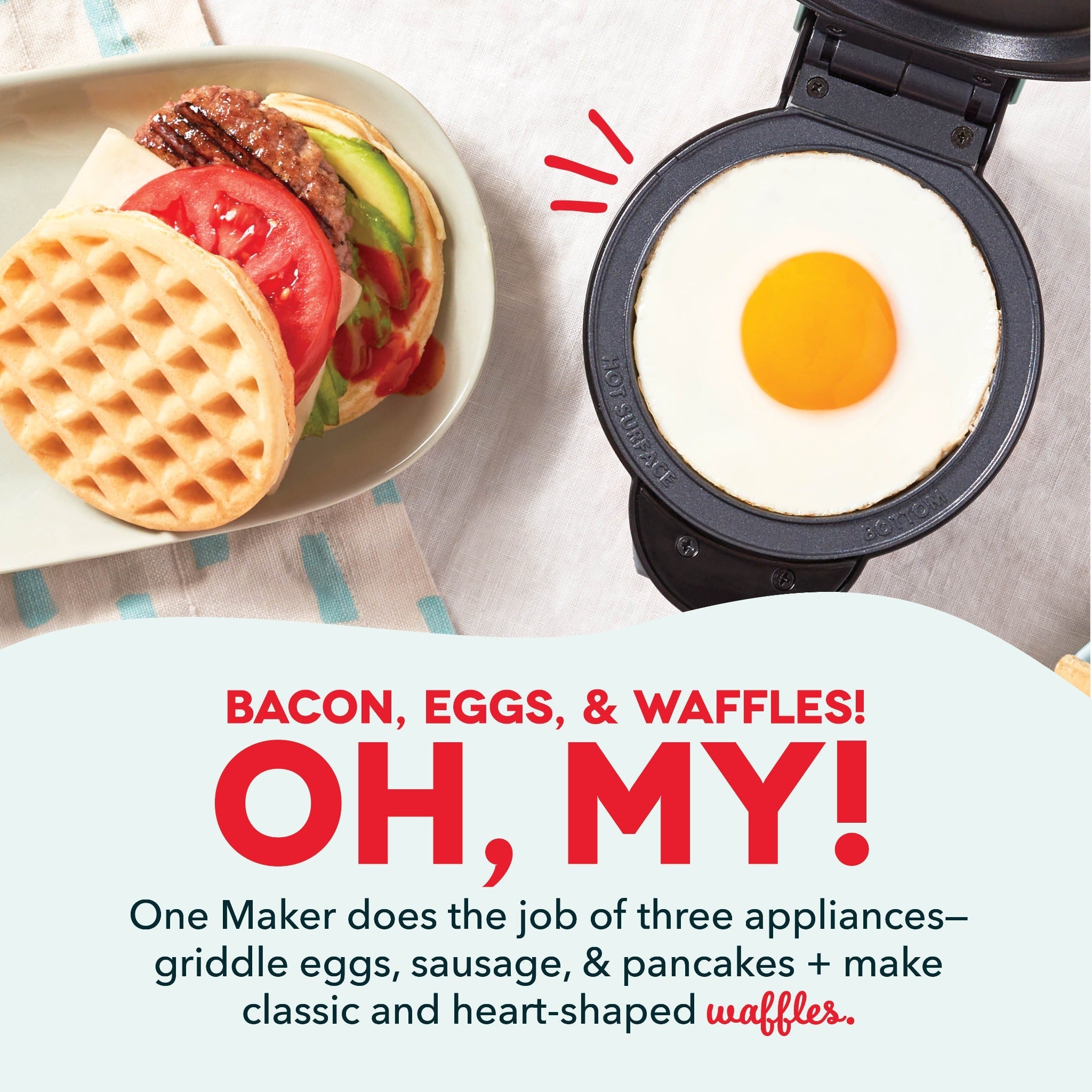 MultiMagic™ Mini-System: Waffel & Grill