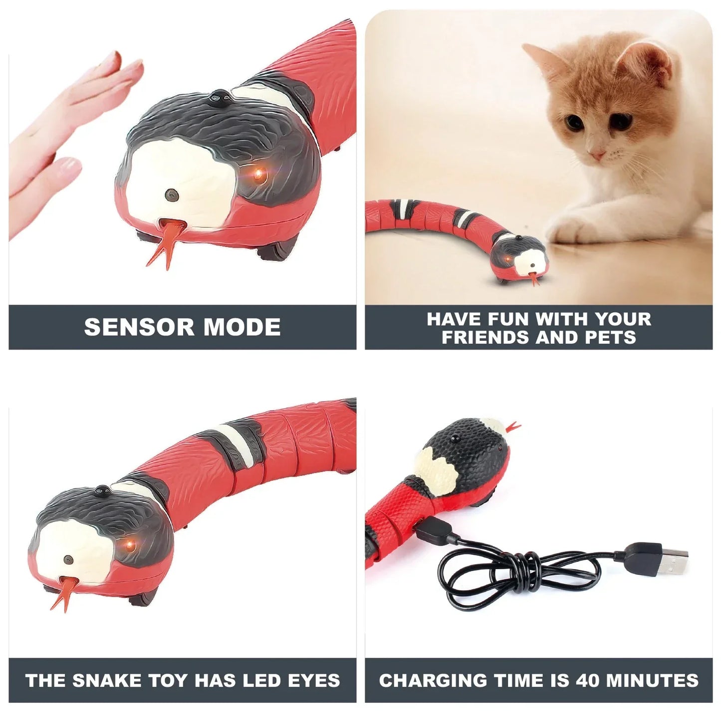 SnakeToy™ – Ihr neuer, interaktiver Spielkamerad für die Katze