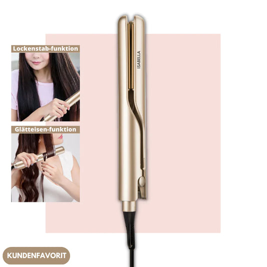 Isabella™ 2-in-1 Haarstyler: Glattes oder lockiges Haar in Sekunden!