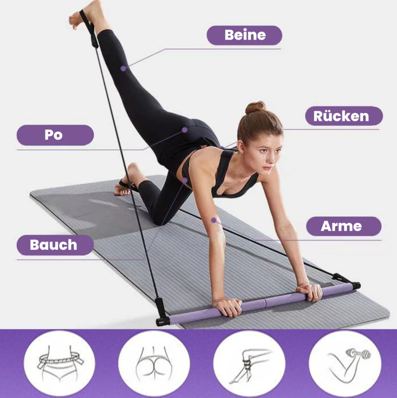 PilatePro™ Tragbare Pilates-Bar